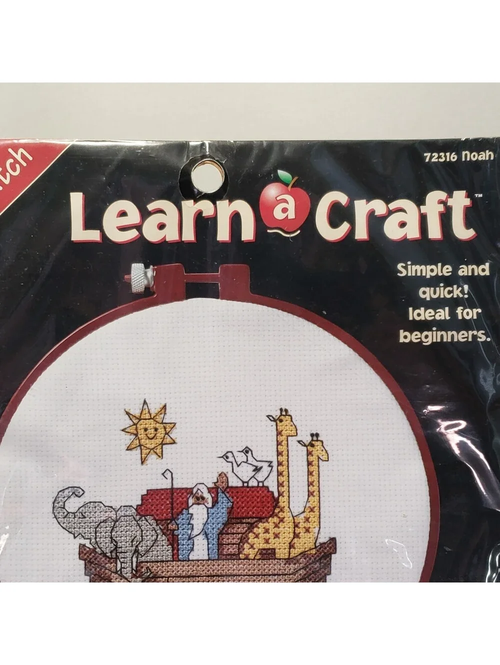Dimensions Learn A Craft Counted Cross Stitch Noah's Ark Simple Quick NEW 72316